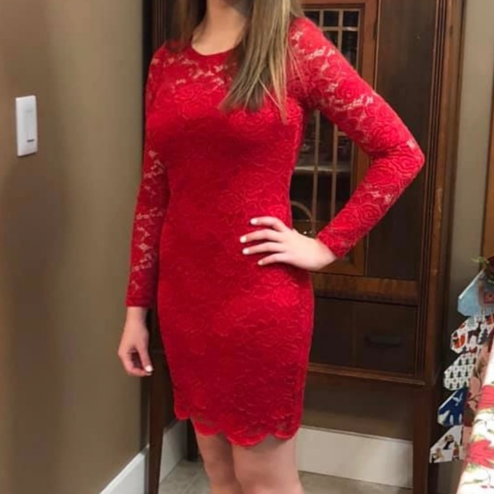 Red Semi Formal Dress - Picture 3 of 3